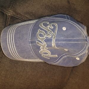 Ford Denim Blue Cap with Rhinestone Detail